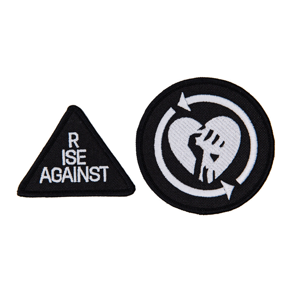 Rise Against (Heartfist Pyramid Logo) Patch Set