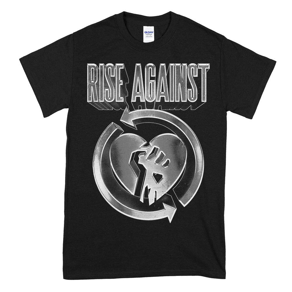 Rise Against (Heartfist Logo 3D) T-Shirt